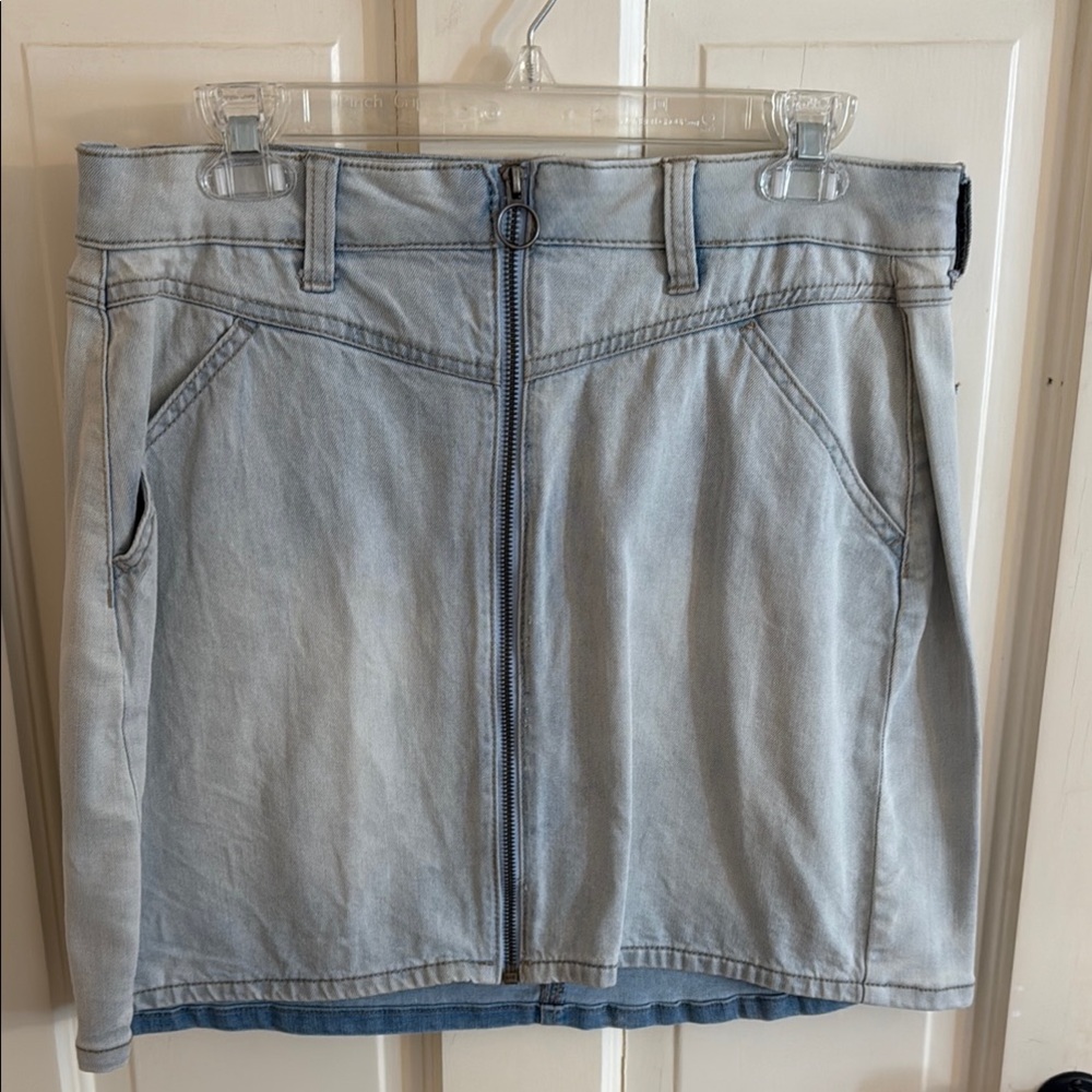 SO Light Blue Denim Mini Skirt